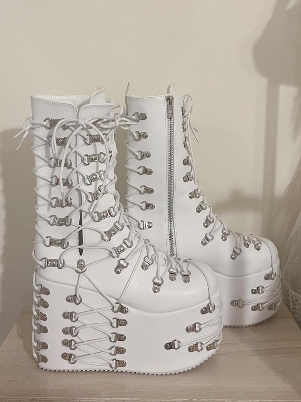 OOAK Lace Platform Boots